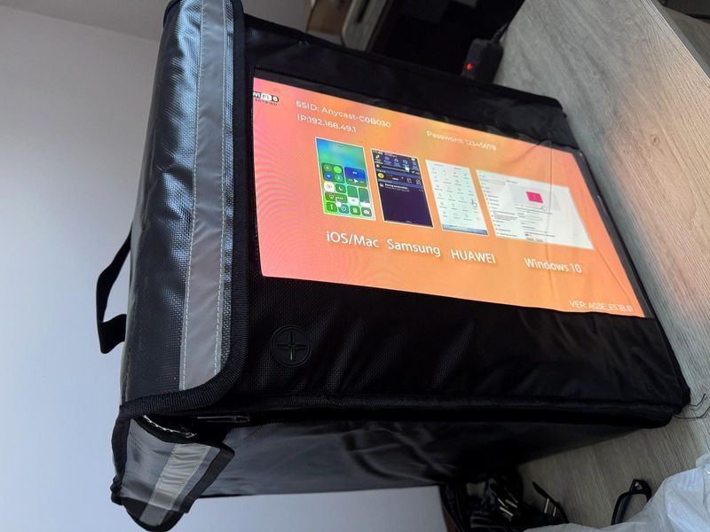 Рекламный LED-рюкзак билборд 18,5", Wi-Fi &mdash; мобильная видеореклама led-259 фото