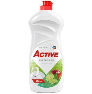 500 мл. Гель для миття посуду Active лайм/яблуко hx-47495 фото