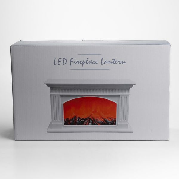 Камин декоративный с LED-подсветкой 35*11.5*21 см, белый lg-2026-CR-3-2 фото