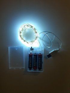 Cвітлодіодна гірлянда НА БАТАРЕЙКАХ +USB РОСА 100 LED 10м&nbsp;біла xt-1726427422 фото
