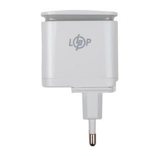 Зарядка для телефона LP 25W (Type-C+USB) QC3.0 PD + кабель (Type-C to Type-C) 25WCH lp-LP30320 фото