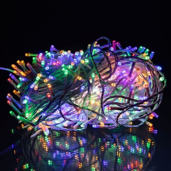 Гірлянда Різдвяна фея вулична 50 м 500 LED білий провід Мультиколір lg-CF500L50MWML фото